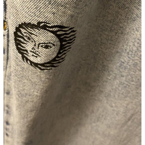 Boohoo Man  Mens 36X30 Jeans Grahic  Button Down Light Stone Wash - Picture 4 of 15